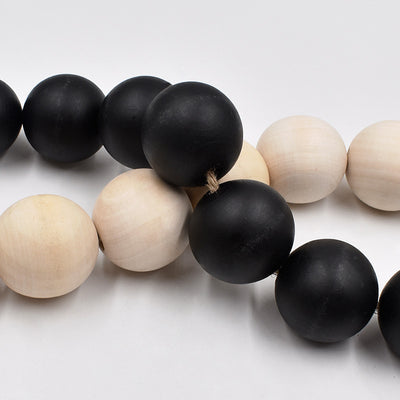 Chunky Wood Bead Garland