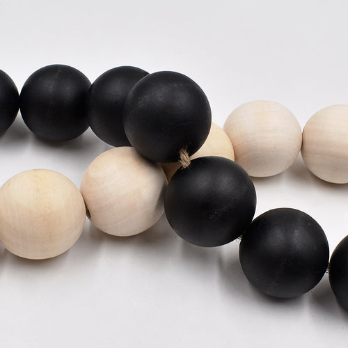 Chunky Wood Bead Garland