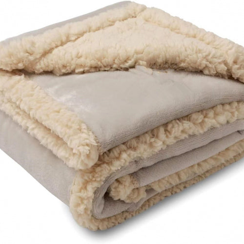 Plush Sherpa Fleece Throw