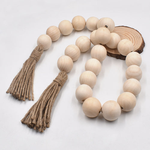 Chunky Wood Bead Garland