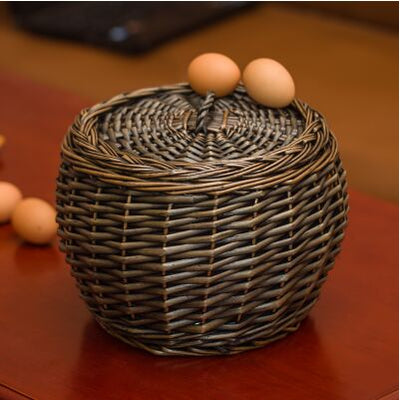Woven Rattan Storage Basket