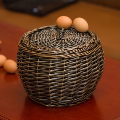 Woven Rattan Storage Basket