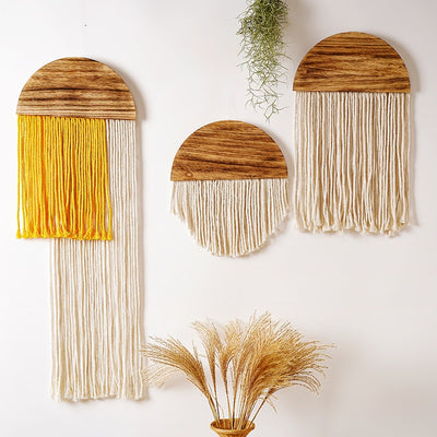 Arch Wood & Cotton Tapestry
