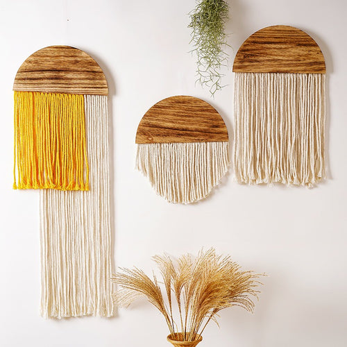 Arch Wood & Cotton Tapestry