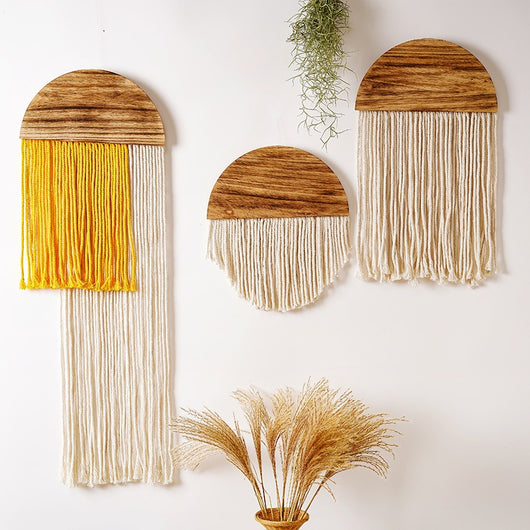 Arch Wood & Cotton Tapestry