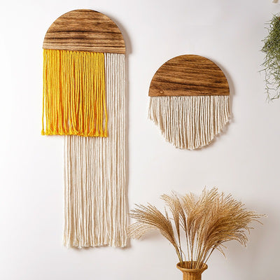 Arch Wood & Cotton Tapestry