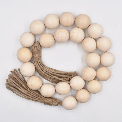 Chunky Wood Bead Garland