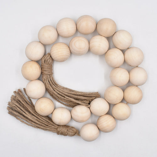 Chunky Wood Bead Garland