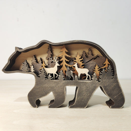 Carved Boxwood Animal Sculpture