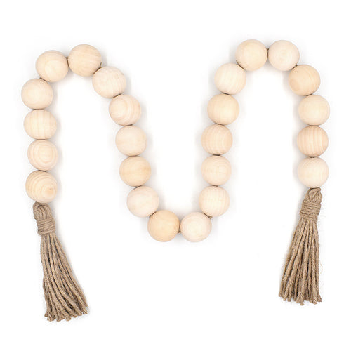 Chunky Wood Bead Garland