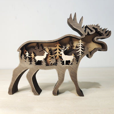 Carved Boxwood Animal Sculpture