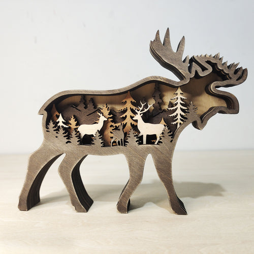 Carved Boxwood Animal Sculpture