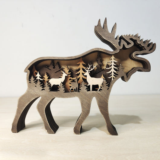 Carved Boxwood Animal Sculpture