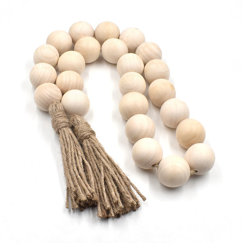 Chunky Wood Bead Garland