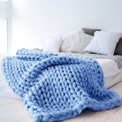 Chunky Hand-Knit Throw